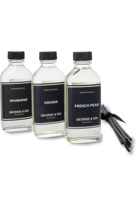 Classic Range - Reed Diffuser Refill Oil- 6 Fragrances Diffusers Fig,French Pear,Grapefruit & Mint,Havana,Peony,Vanilla & Anise George & Edi