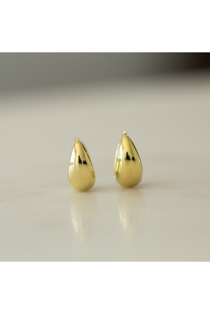 Drop Huggies 10mm Earrings Gold S O P H IE