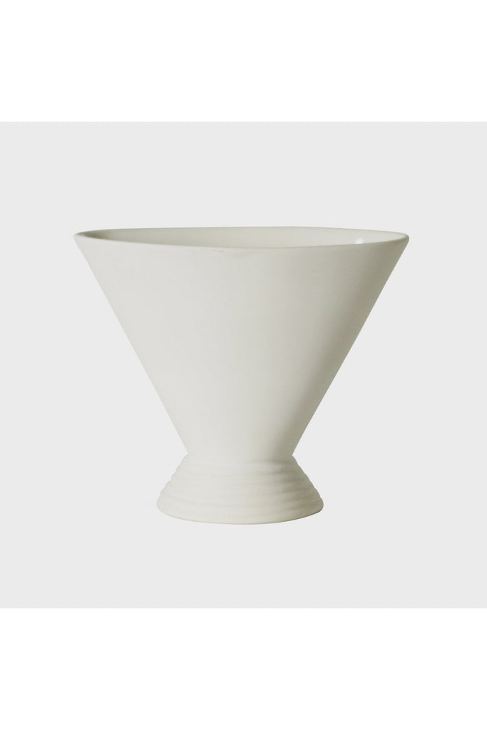 The Arrangement | Stoneware Scallop Vase Vases + Pots Robert Gordon