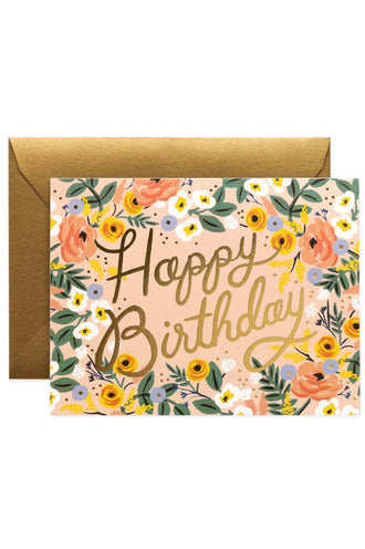Greeting Card | Rose Birthday Birthday Greeting Card Rifle Paper