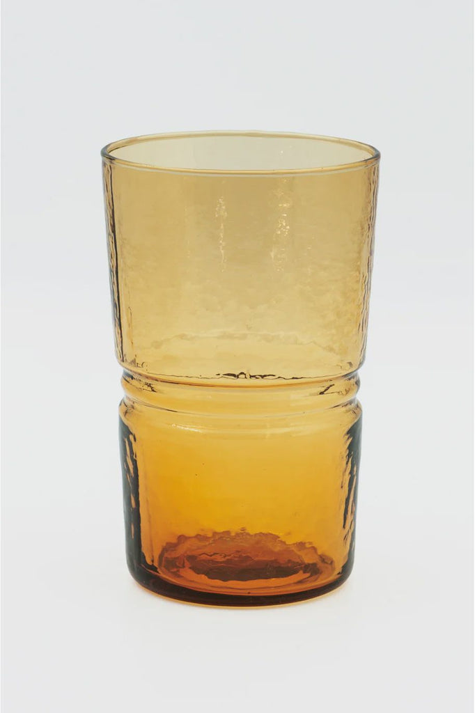 Drinking Glass Set of 4 | Amber Tumblers Bianca Lorenne