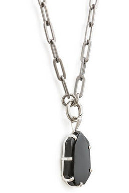Fifth Symphony Onyx Amulet | 2 Colours Necklaces + Pendants Silver,Gold Cathy Pope