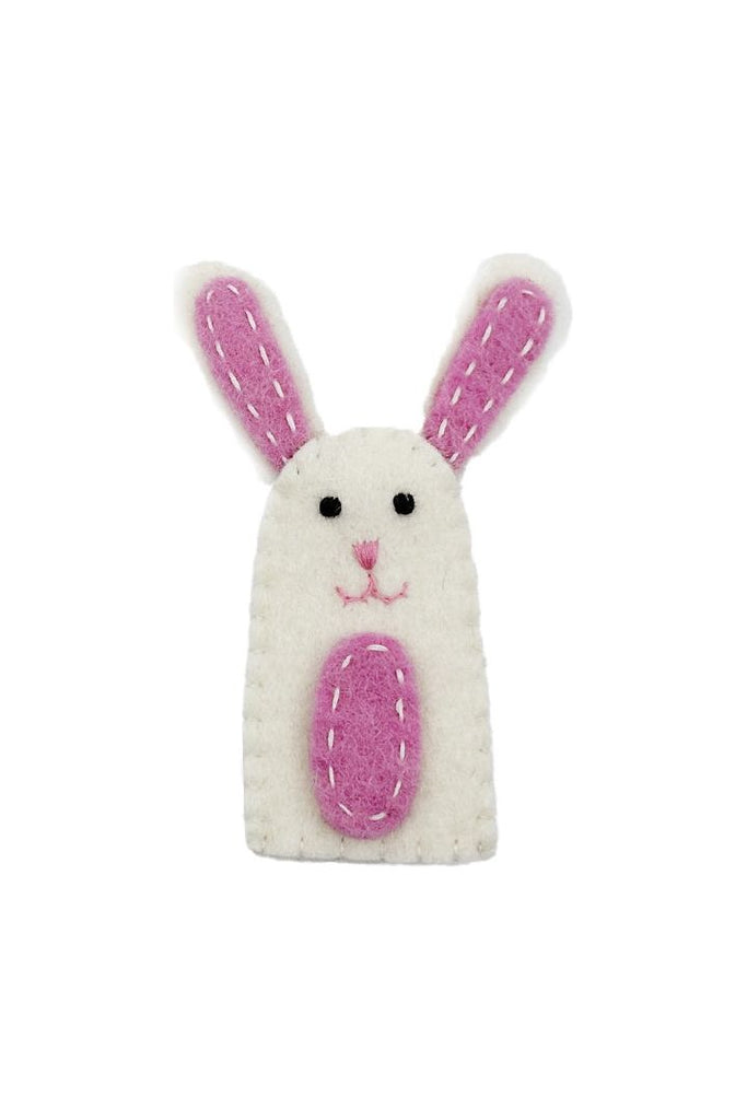 Bunny Finger Puppet | White Easter Pashom