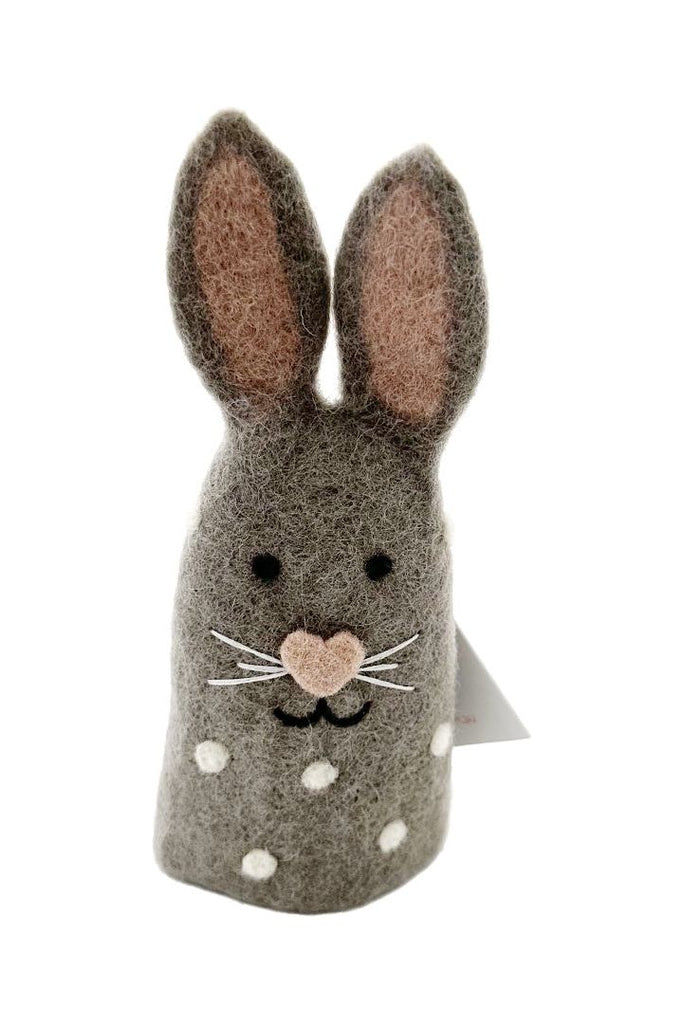 Spotty Bunny Egg Cosy | Grey Easter Pashom