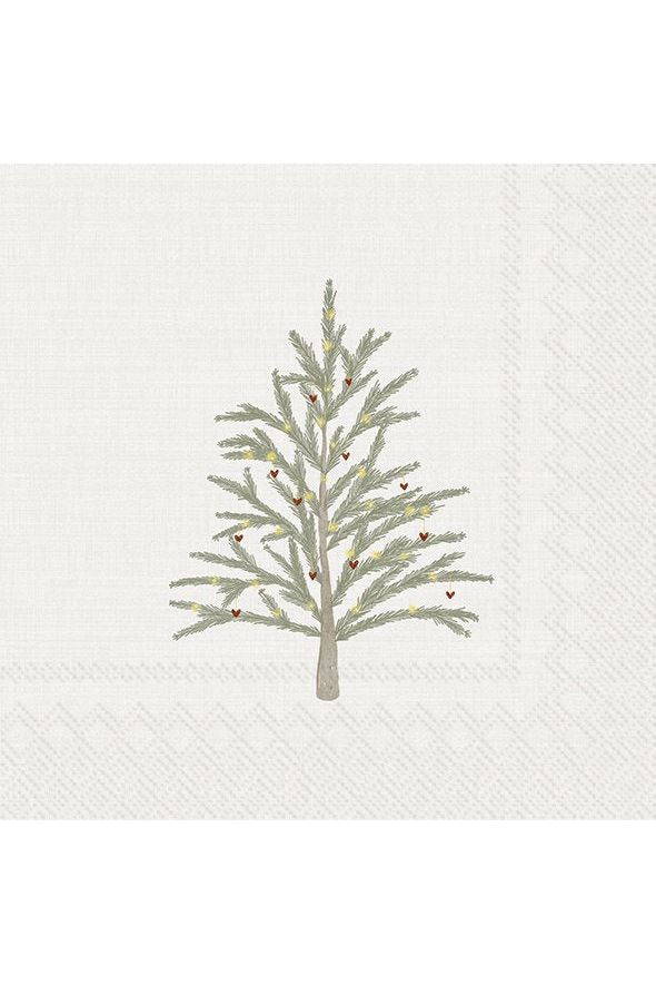 Little Tree Paper Cocktail Napkin Christmas Paper Napkins IHR