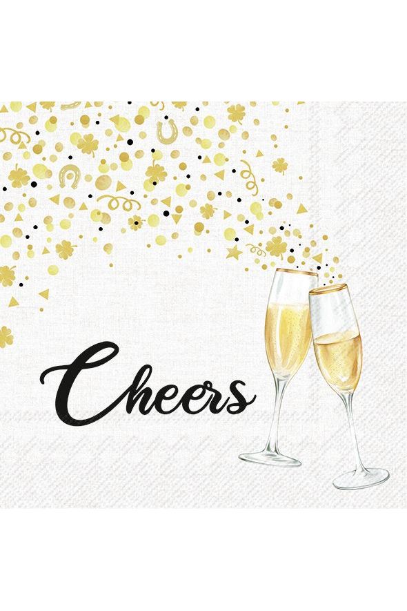 Cheers To You Paper Cocktail Napkin Christmas Paper Napkins IHR