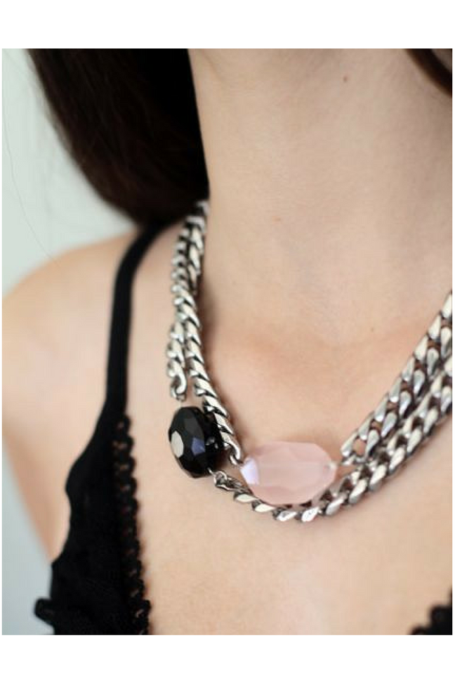 Rose Quartz Necklace | 2 Colours Necklaces + Pendants Silver,Gold Cathy Pope