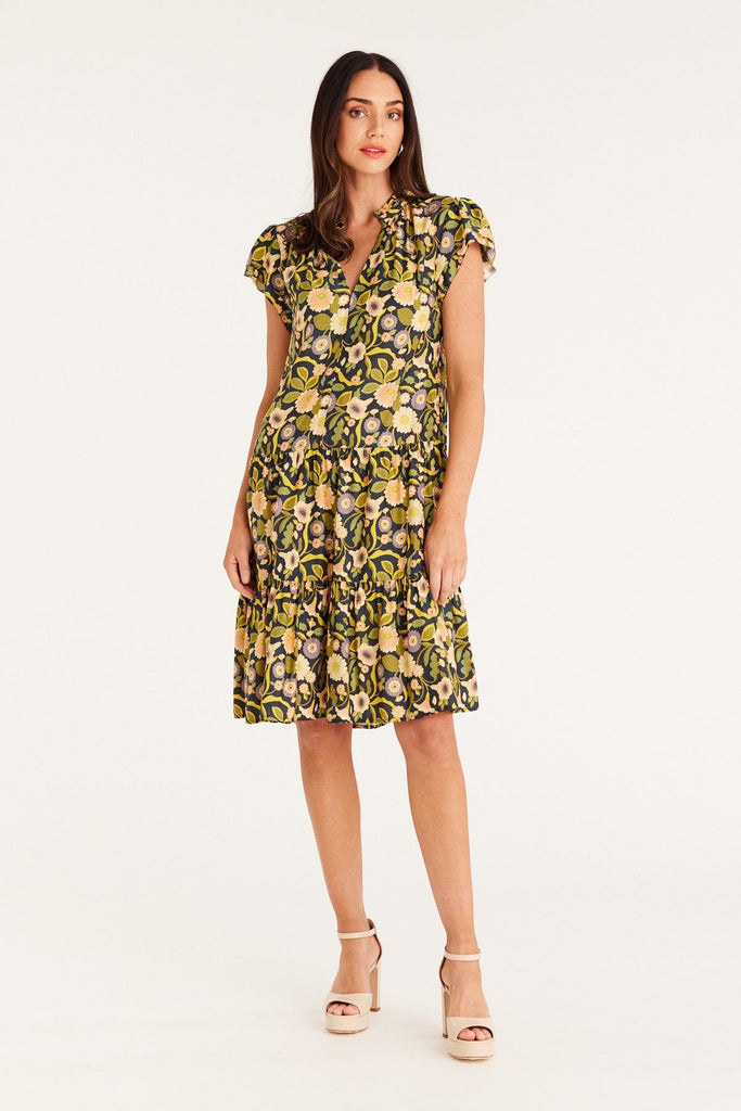 Clementine Midi Dress | Vintage Floral Midi Dress 8,10,12,14 Cable Melbourne
