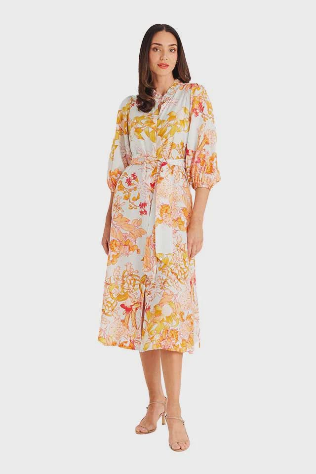 Cable Melbourne Cayman Midi Dress Floral Print