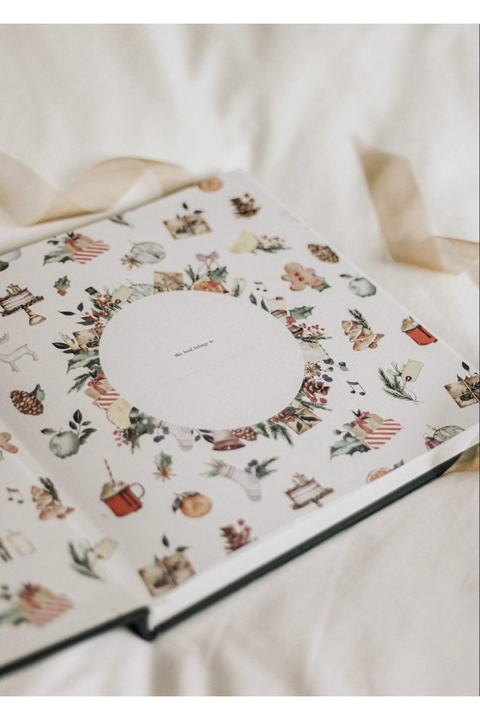 Christmas Memory Book | Holly Christmas Keepsake Books Forget Me Not - Keepsake Journals