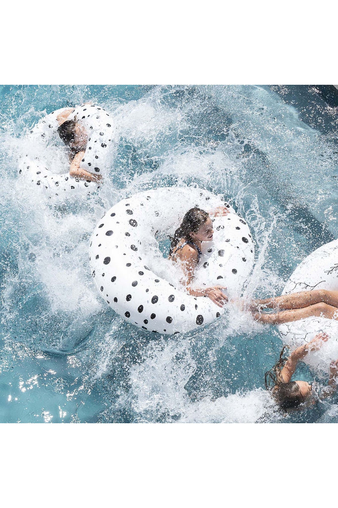 Bubble White Oversized Pool Ring Inflatable Pools + Pool Rings + Floats & Sunday