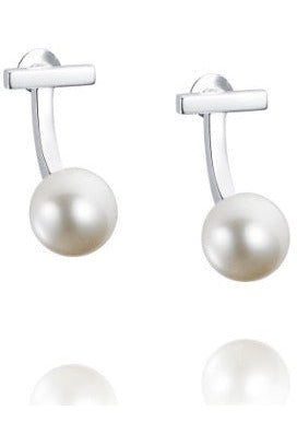 Efva Attling Stockholm | 60S Pearl Earrings Silver | Crisp Home + Wear