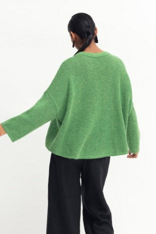 Agna Sweater | Aloe Green Sweaters XS/S,S/M,M/L,L/XL Elk