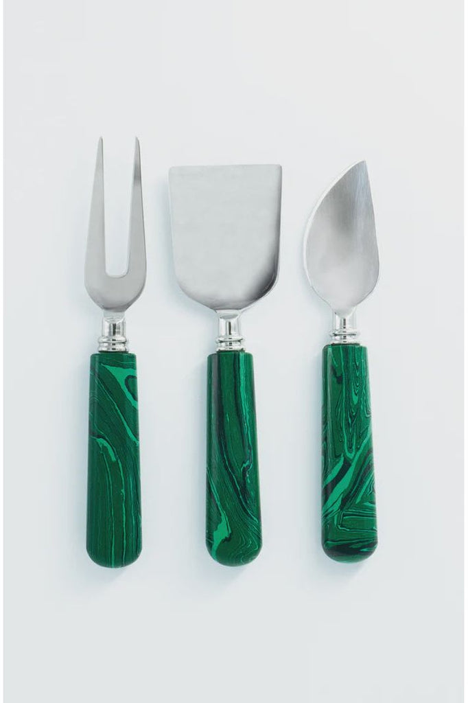 Cheese Set | Emerald Green Serving Utensils Bianca Lorenne