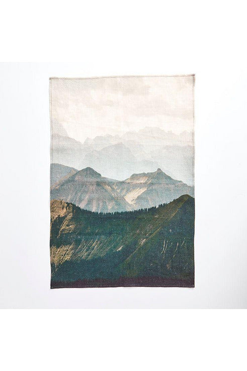 Linen Tea Towel - Altitude Tea Towels Thread Design