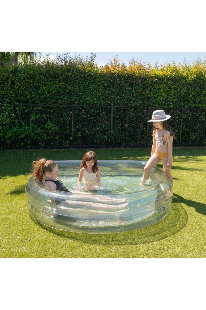 Pewter Tint Translucent Inflatable Arch Pool Inflatable Pools + Pool Rings + Floats & Sunday