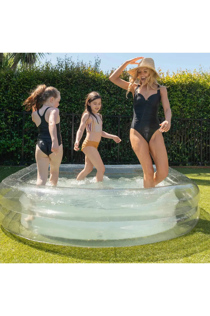 Pewter Tint Translucent Inflatable Arch Pool Inflatable Pools + Pool Rings + Floats & Sunday