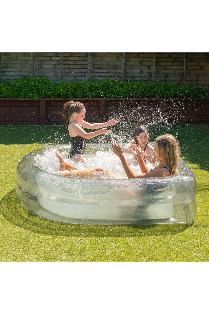 Pewter Tint Translucent Inflatable Arch Pool Inflatable Pools + Pool Rings + Floats & Sunday