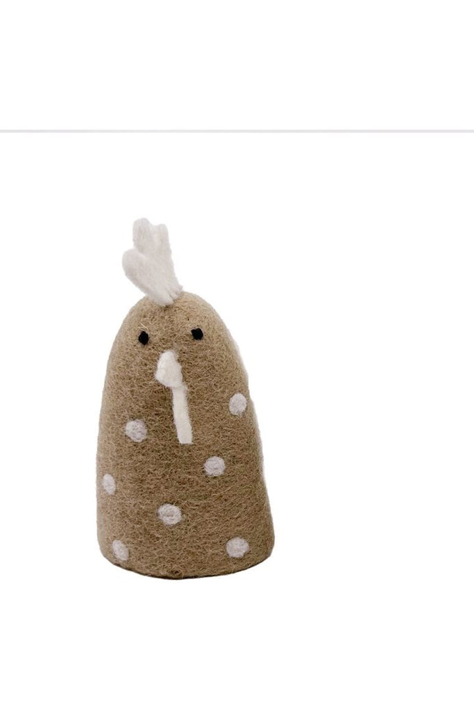 Chicken Egg Cosy | Beige w White Spots Easter Pashom