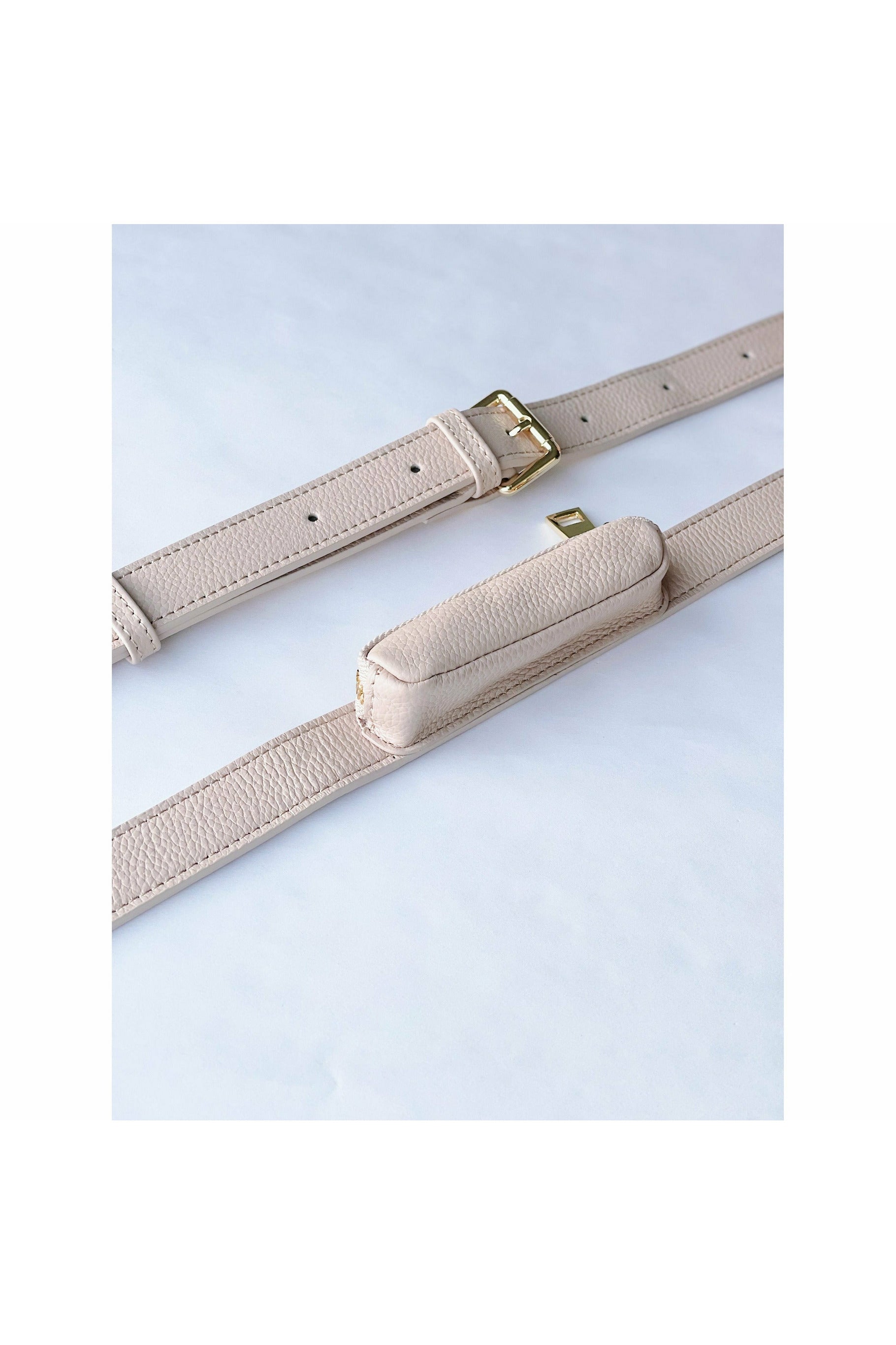 Holstere Utility Strap with Zipper Lipstick Pouch and Length-Adjustable  Buckle - Cream - HOLSTERE