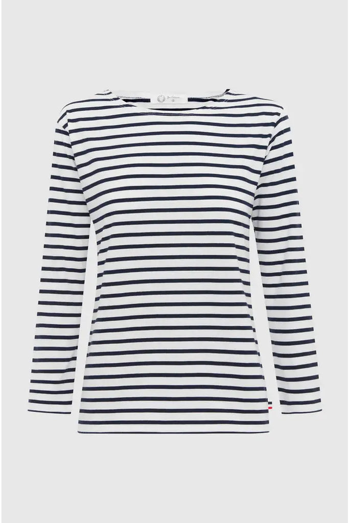 French Breton Boat Neck Top | Navy + White Stripe Tees S,M,L,XL Jac Cadeaux