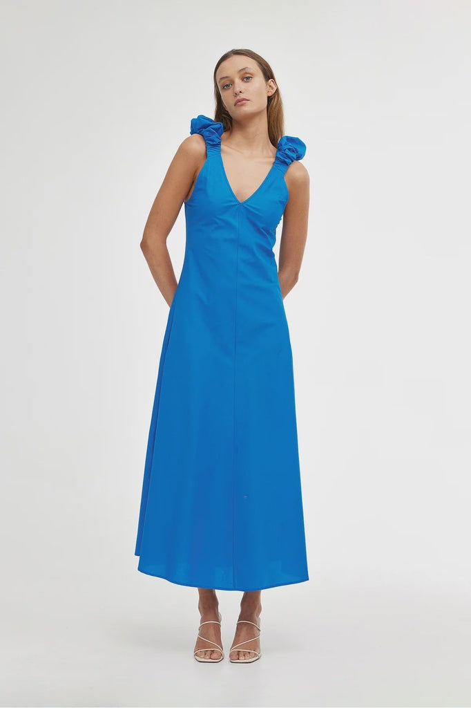 Kinney Paloma Dress Cobalt Blue front view