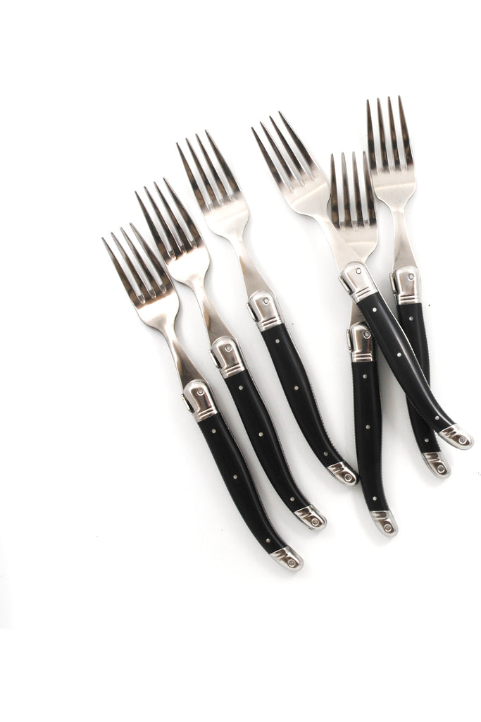 French Laguiole Black Table Forks