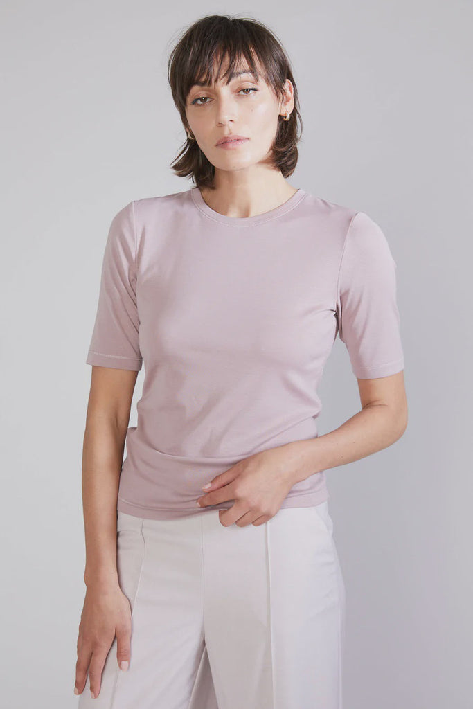 Slim Fit T Shirt | Misty Rose Tees XS,S,M,L Laing