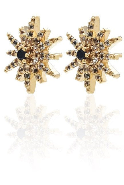 Luminosa Stud Earrings Earrings Gold Silk & STEEL