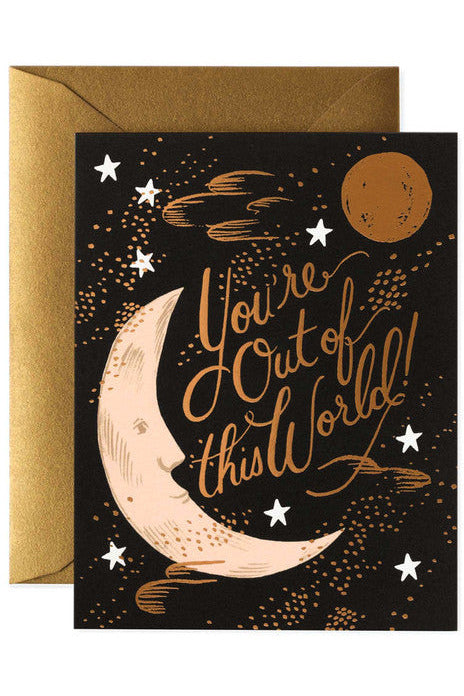 Greeting Card | You're Out of This World Love + Friendship Greeting Card Rifle Paper
