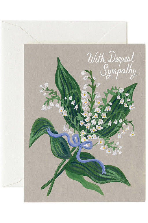 Greeting Card | Lily of the Valley Sympathy Sympathy Greeting Card Rifle Paper