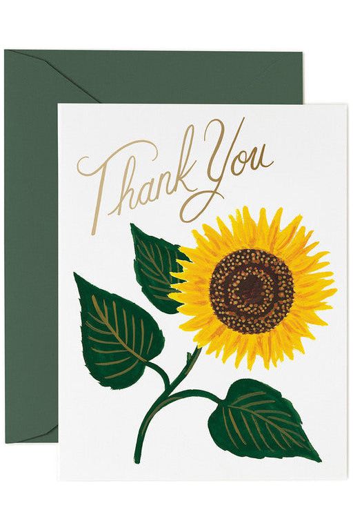 Greeting Card | Sunflower Thank You Thank You Greeting Card Rifle Paper