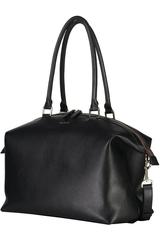 Roma Carry All Bag | Black Shoulder + Crossbody Bags Saben
