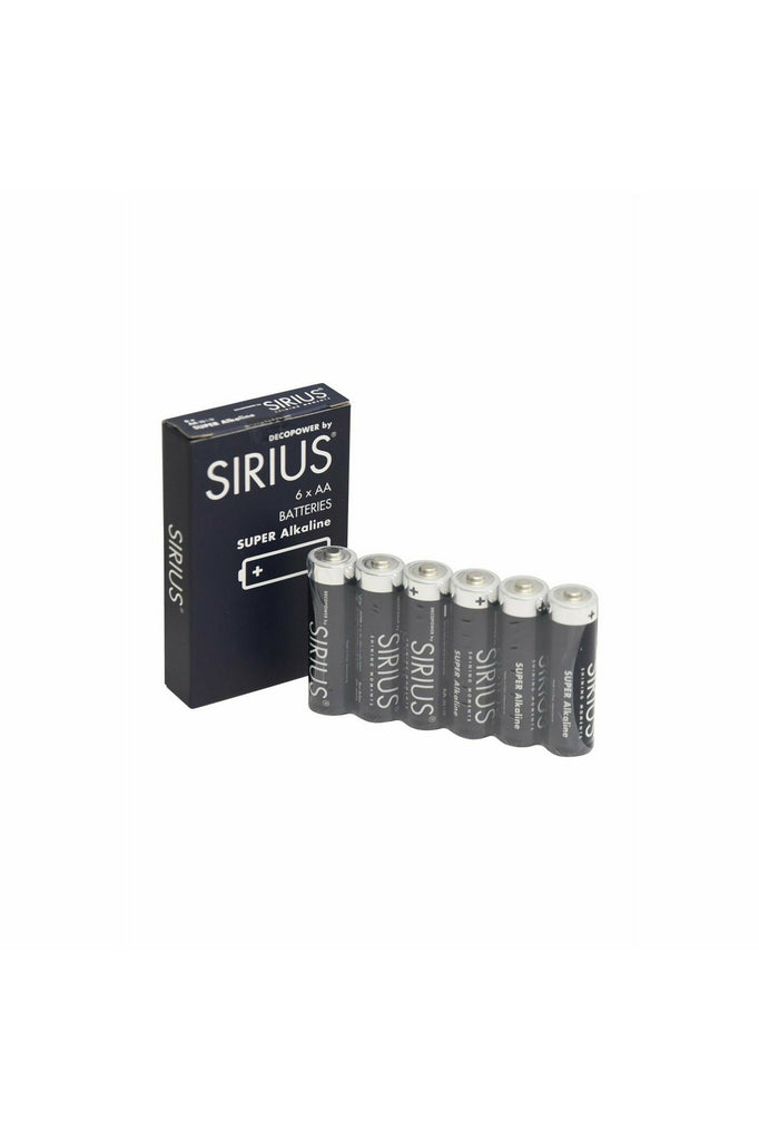 AA Alkaline Decopower Batteries - 6 pack Candle Accessories Sirius