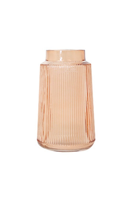 Clear Cut Image of Sia Glass Vase in Amber
