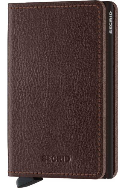 Slimwallet | Vegetable Tanned Leather | 4 Colours Mens Wallets Espresso-Brown Secrid