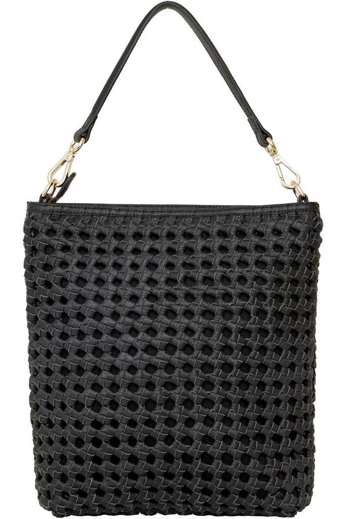 Claudette Crossbody Bag | Black Braid Shoulder + Crossbody Bags Saben