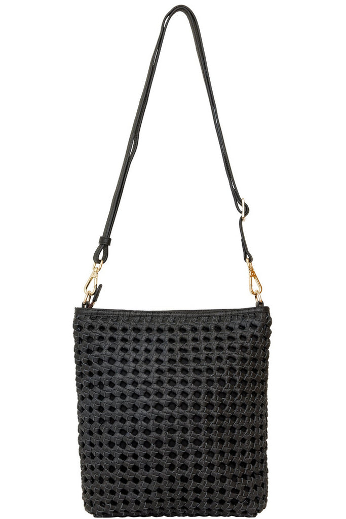 Claudette Crossbody Bag | Black Braid Shoulder + Crossbody Bags Saben