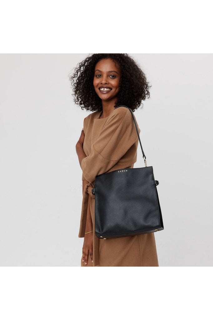 Beatrice Bag | Black Shoulder + Crossbody Bags Saben
