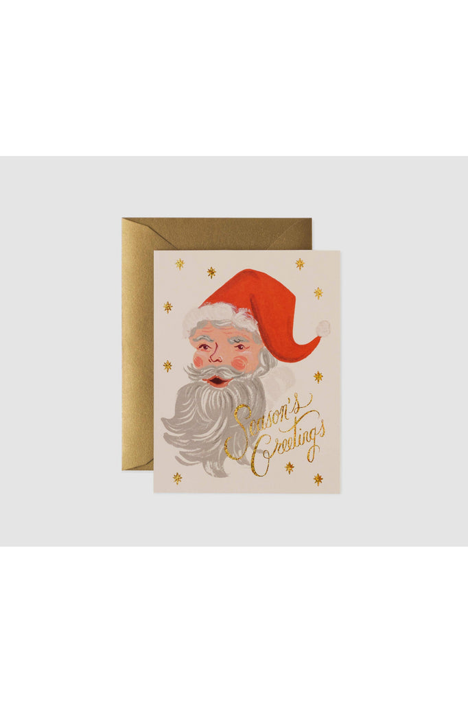 Rifle Paper Christmas Card Greetings From Santa Crisp Home + Wear