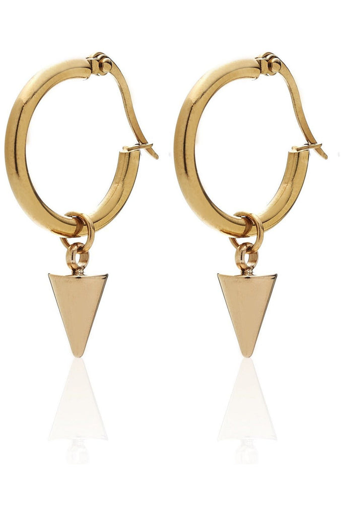 Kate Hoop Earrings Earrings Gold Silk & STEEL