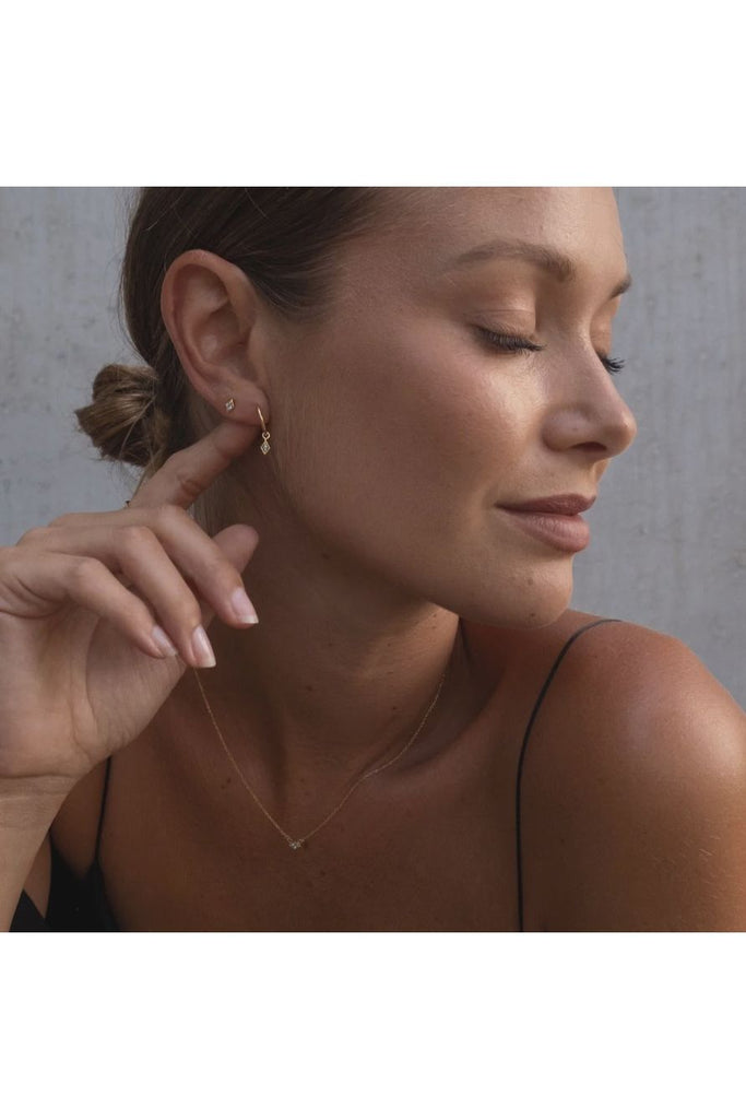 Keepsake Stud Earrings | Rose Quartz Earrings Silver,Gold Silk & STEEL