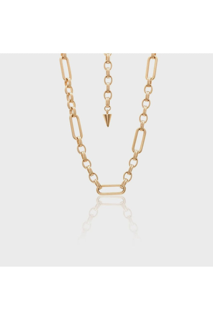 Silk & Steel Luxe Necklace Gold