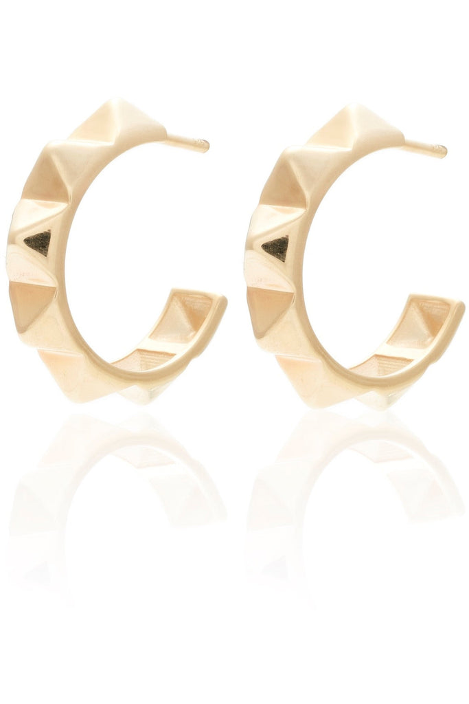 Olympia Hoops - Gold Earrings Silk & STEEL