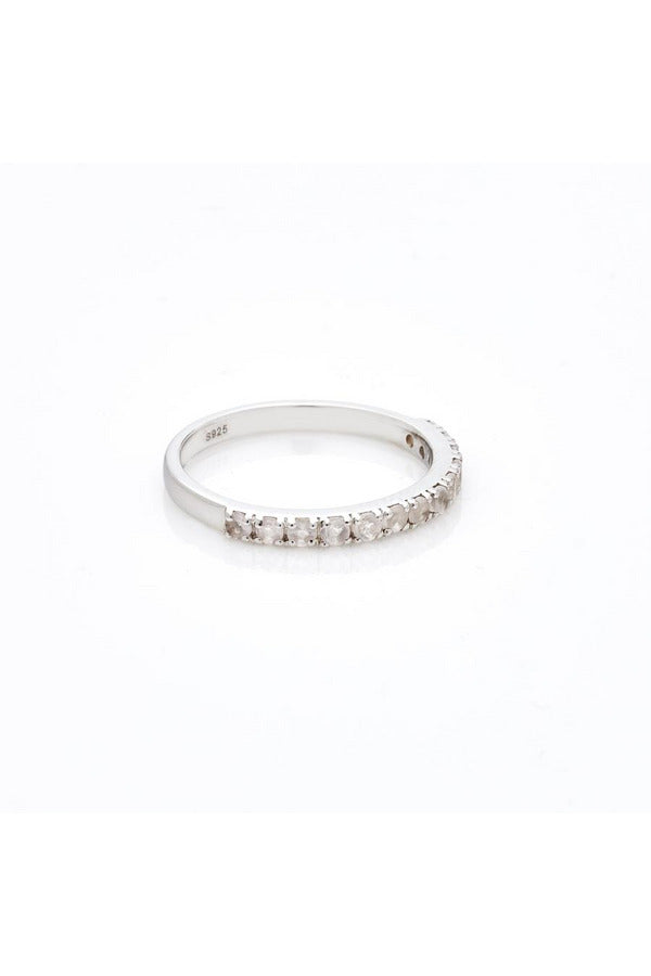 Eternity Rose Quartz Ring Rings Silver / M (US7),Gold / M (US7),Silver / L (US8),Gold / L (US8),Silver / S (US6),Gold / S (US6) Silk & STEEL