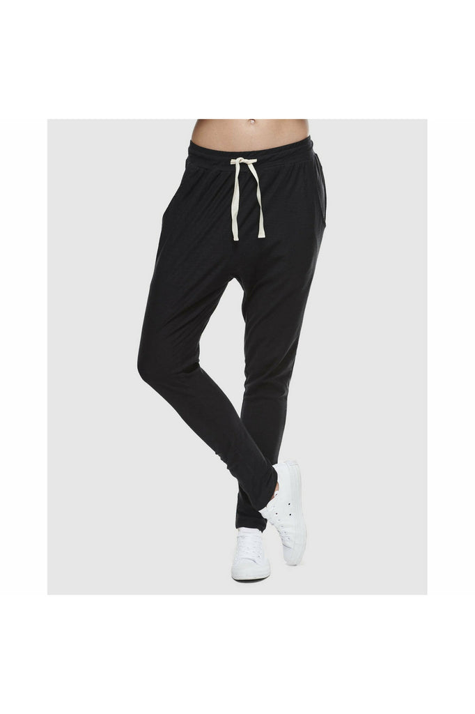 Slub Lounge Pant - Black Pants 0/XS,1/S,2/M,3/L,4/XL Cloth & Co