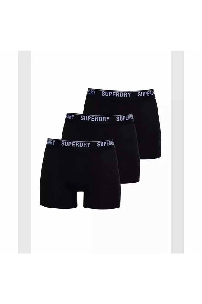 Boxer Multi Triple Pack - Black/Black Optic Underwear L,XL,2XL SuperDry