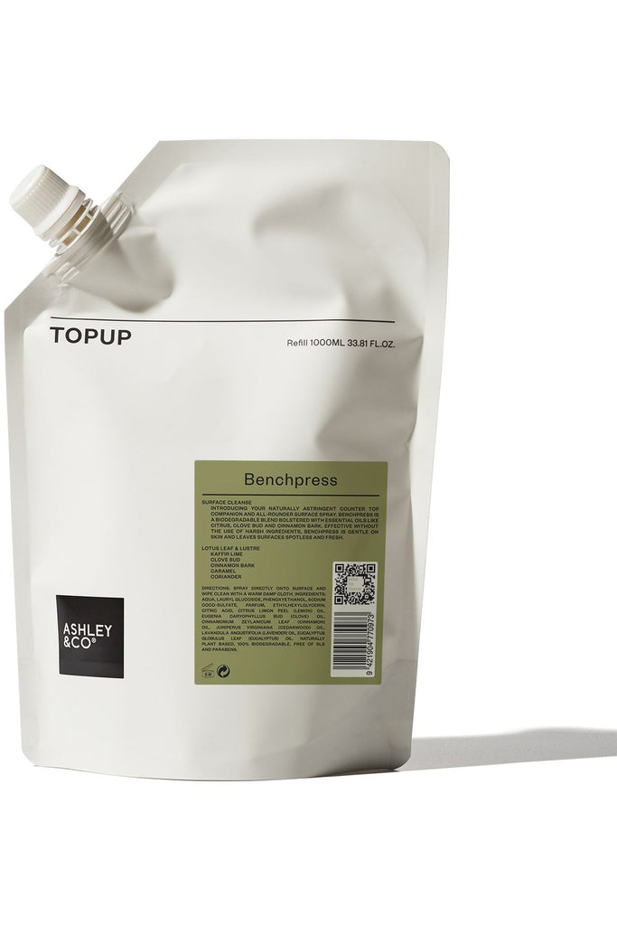 Topup Homekeeping | Refill Cleaning Products Benchpress Top Up Ashley & Co