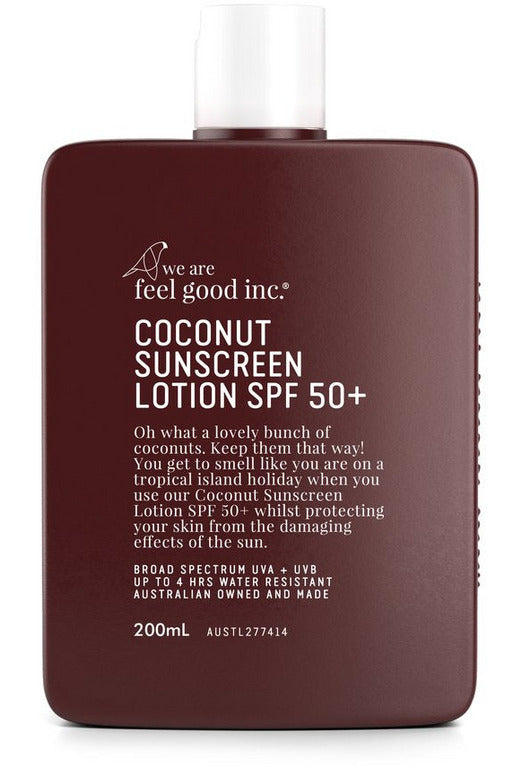 Coconut Sunscreen  SPF50+ Sunscreen 200ml We Are Feel Good Inc.