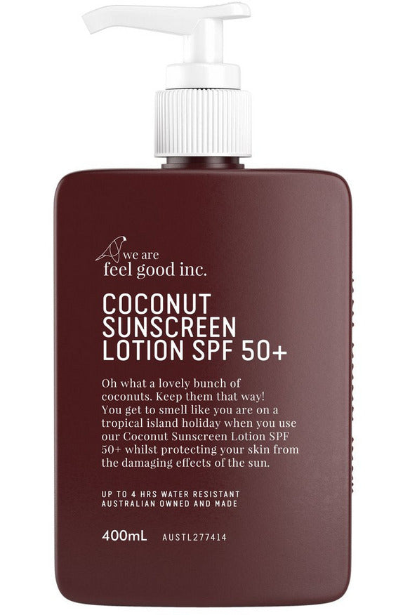 Coconut Sunscreen  SPF50+ Sunscreen 400ml We Are Feel Good Inc.